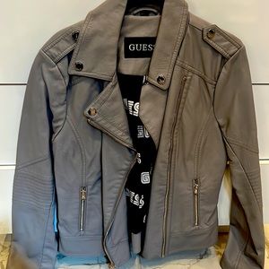 Guess faux leather jacket size medium